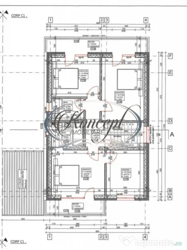 Casa individuala semifinisata, Campenesti