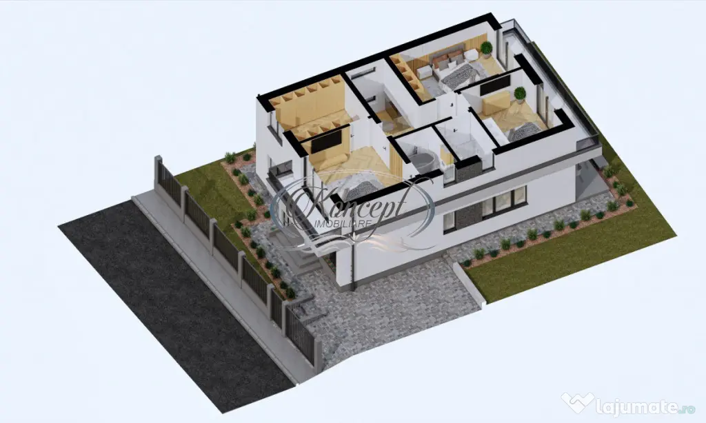Casa individuala semifinisata, Campenesti