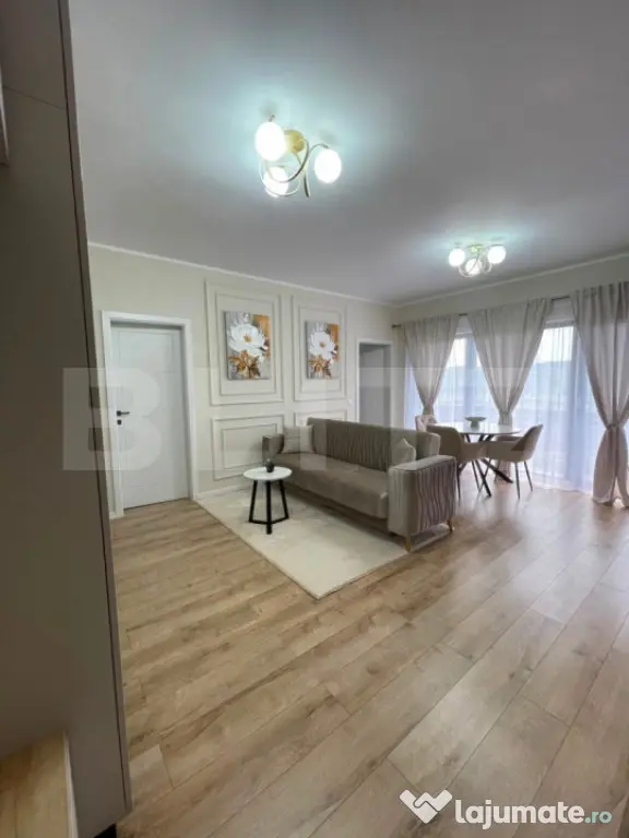 Apartament 40 mp | 2 camere ultrafinisat | complet mobilat |