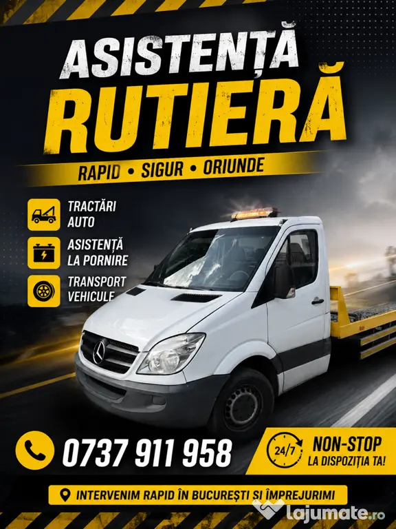 Tractari auto non stop București - Ilfov