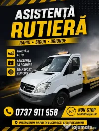 Tractari auto non stop București - Ilfov 
