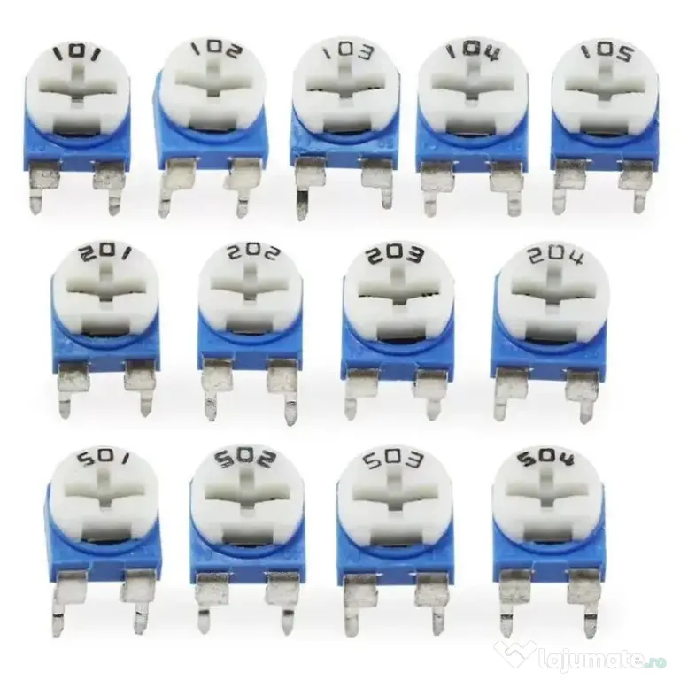 Potentiometre semireglabile RM065 150buc 15 valori 100Ohm - 1MOhm