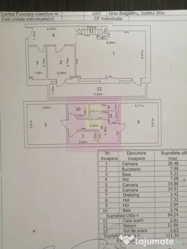 Duplex 3 camere cu scara interioara Bragadiru - Smardan-L...