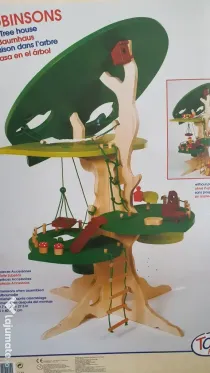 Set educativ din lemn Woodland Trail Tree House