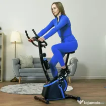 Bicicleta Fitness Magnetica 8 Niveluri de Rezistenta cu Volanta