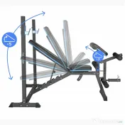 Banca Fitness Multifunctionala Croul NOUA la Cutie - Sarcina 240kg 