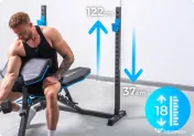Banca Fitness Multifunctionala Croul NOUA la Cutie - Sarcina 240kg 