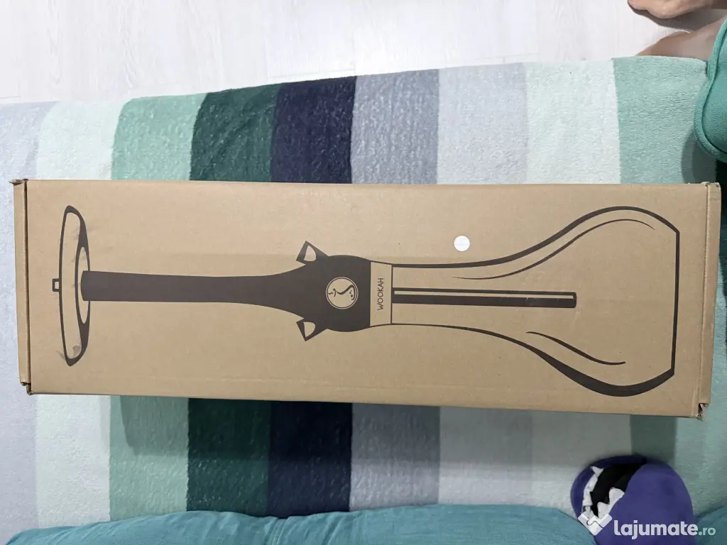 Narghilea Premium WOOKAH White Nox - NOUĂ / FULL BOX - Certificate Autenticitate