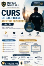 CURS Calificare profesională- Agent de securitate(pază) Baia Mare- certificat
