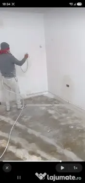 Zugrăveli mecanizate (pompă lavabil) și șlefuire profesională (girafă)