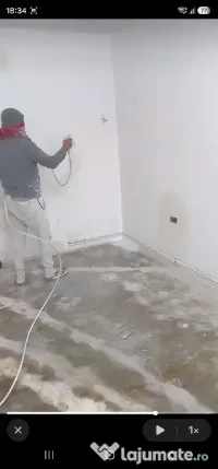 Zugrăveli mecanizate (pompă lavabil) și șlefuire profesională (girafă)