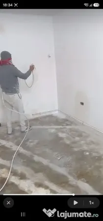 Zugrăveli mecanizate (pompă lavabil) și șlefuire profesională (girafă)