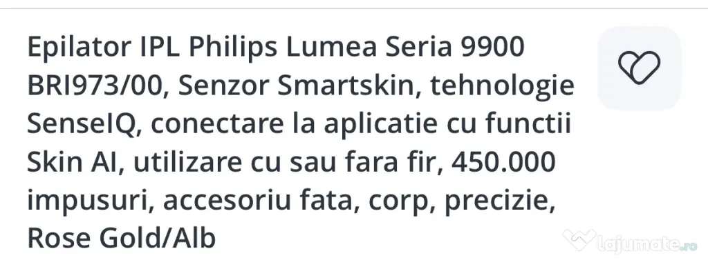 Philips Lumea IPL seria 9900