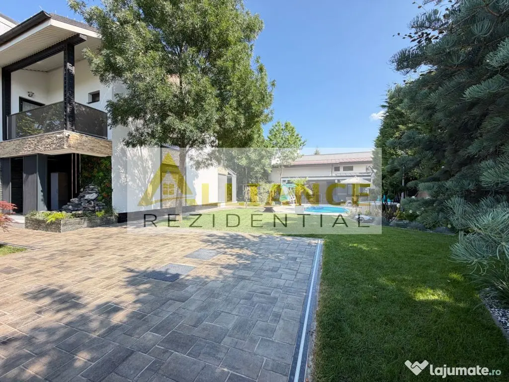 Casa P+1+M cu teren de 650 mp, piscina si curte complet a...