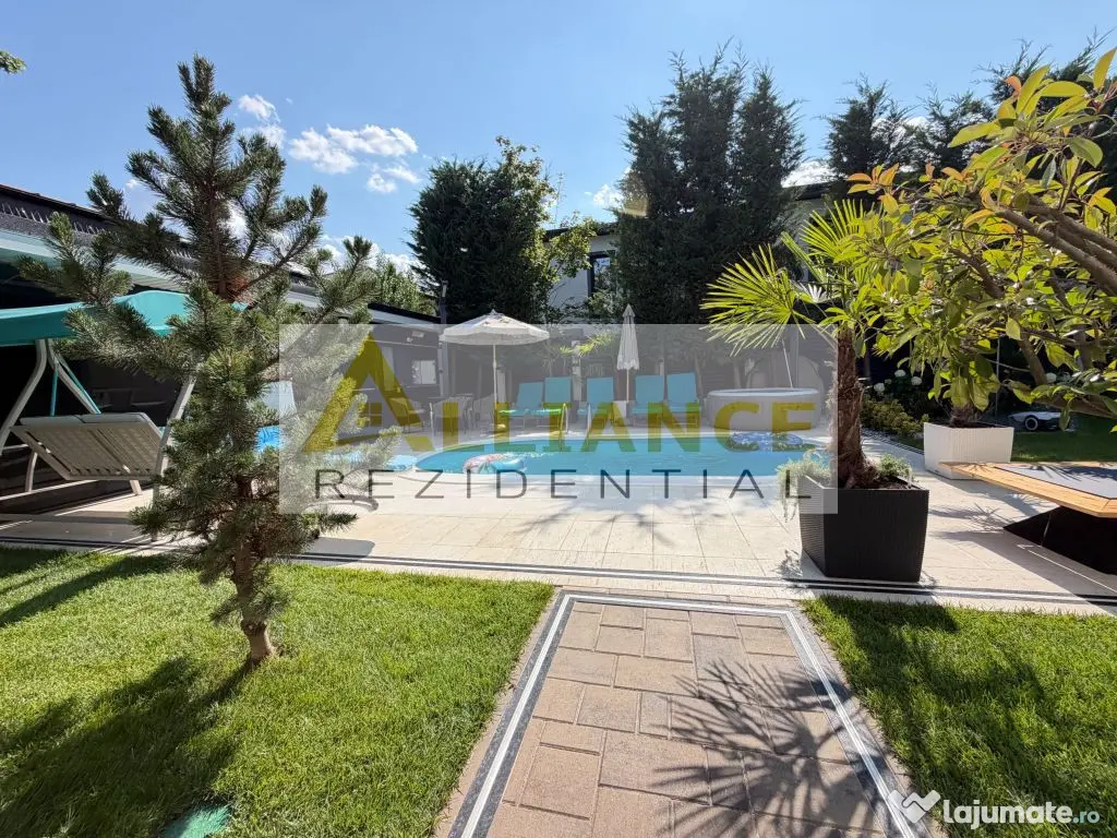 Casa P+1+M cu teren de 650 mp, piscina si curte complet a...