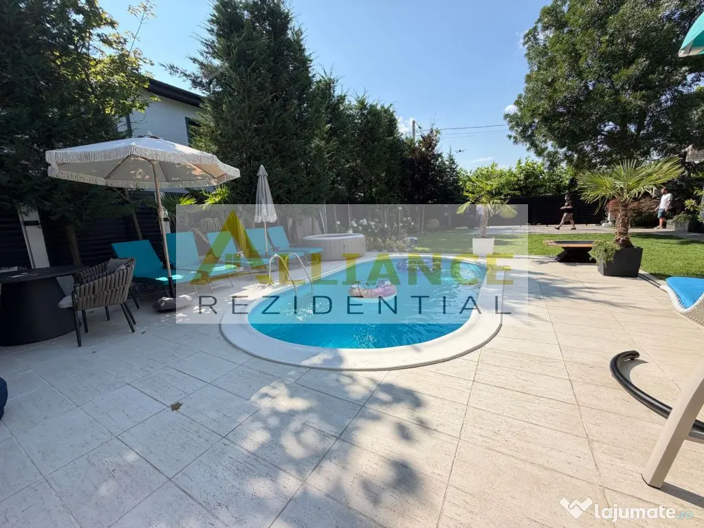 Casa P+1+M cu teren de 650 mp, piscina si curte complet a...