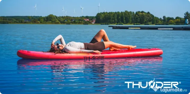 Placa Stand Up Paddle ISLE 320 cm + Scaun Caiac Noua, Sigilata Set Complet