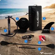 Placa Stand Up Paddle ISLE 320 cm + Scaun Caiac Noua, Sigilata Set Complet