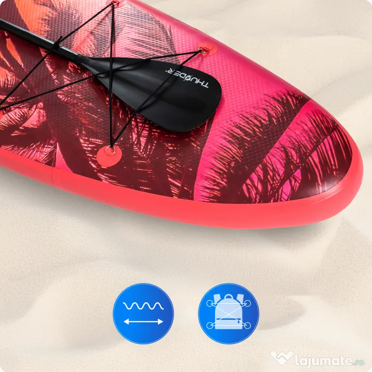 Placa Stand Up Paddle ISLE 320 cm + Scaun Caiac Noua, Sigilata Set Complet