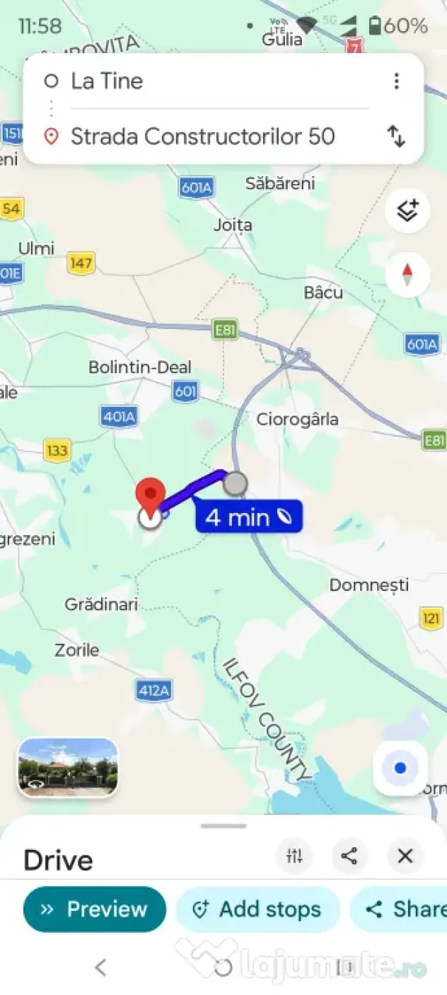 Centura A0 Bucuresti casa batraneasca Tantava Gradinari Giurgiu