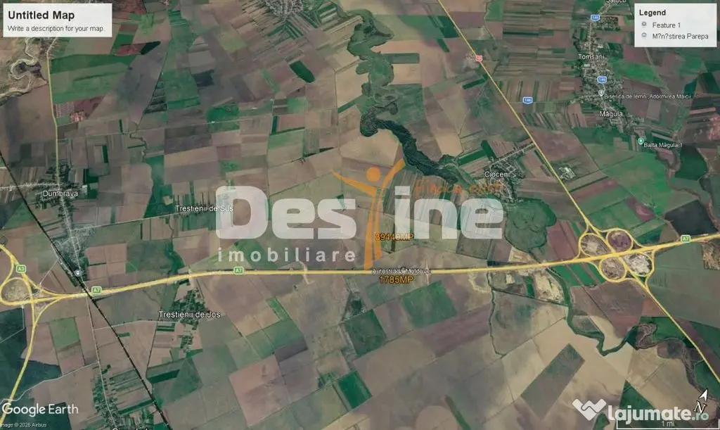 Teren extravilan, neimprejmuit, disponibil imediat, Dumbr... - Dumbrava (Prahova)