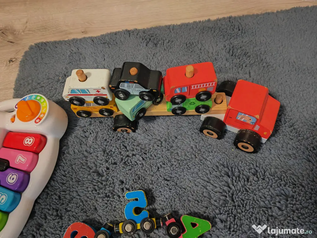 Set 5 jocuri puzzel bebe 0..3 ani interactiv muzical logica abilități