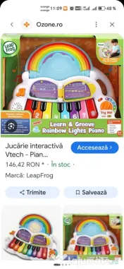 Set 5 jocuri puzzel bebe 0..3 ani interactiv muzical logica abilități 