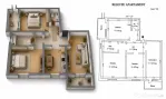 Apartament TÂRGU CUCU | 3 camere, semidecomandat, 68 mp ...