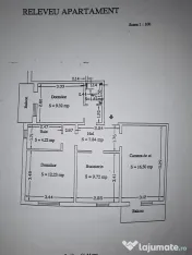 Apartament TÂRGU CUCU | 3 camere, semidecomandat, 68 mp ...