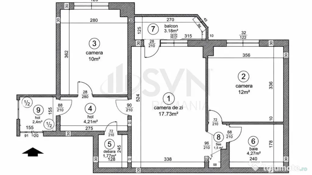 Apartament l 3 camere l Stefan cel Mare