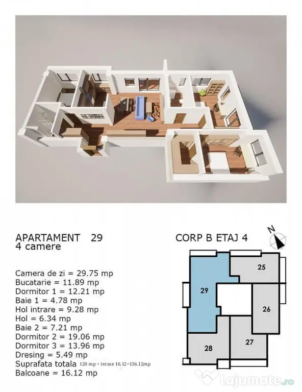 Apartamente NOI cu CF, Corneliu Coposu, direct la dezvoltat