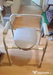Vând Saltea medicală 90x200 + Topper 90x200 + scaun WC fix 