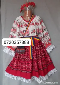 Costum popular pentru copii 10-11-12-13-14 ani ,245 lei 