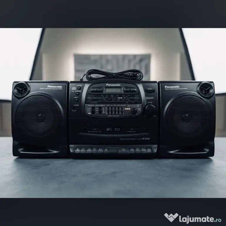 Vând Boombox Radio-Casetofon dublu cu CD Panasonic RX-DT600