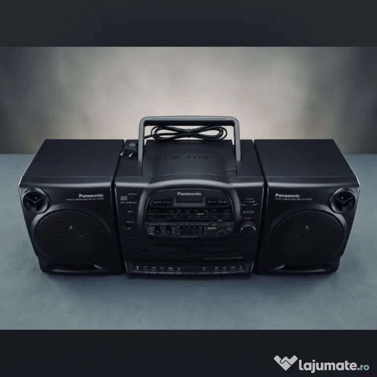 Vând Boombox Radio-Casetofon dublu cu CD Panasonic RX-DT600