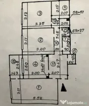3 camere, 6/8, bloc 1985, 67mp, CENTRALA-Crangasi 