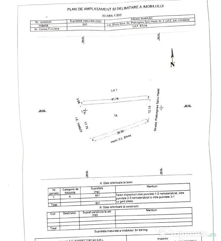 Teren intravilan 641 mp Eforie Nord – 38.000 € | Comi... - Eforie Nord (Constanta)