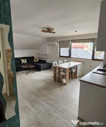 Apartament cochet la mansardă, complet mobilat & utilat, dr
