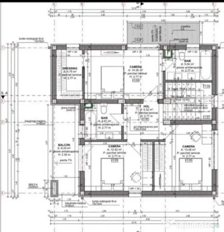 Casa individuala in constructie, 4camere 3 bai, 420mp teren, - Luna De Sus (Cluj)