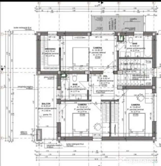 Casa individuala in constructie, 4camere 3 bai, 420mp teren, - Luna De Sus (Cluj)