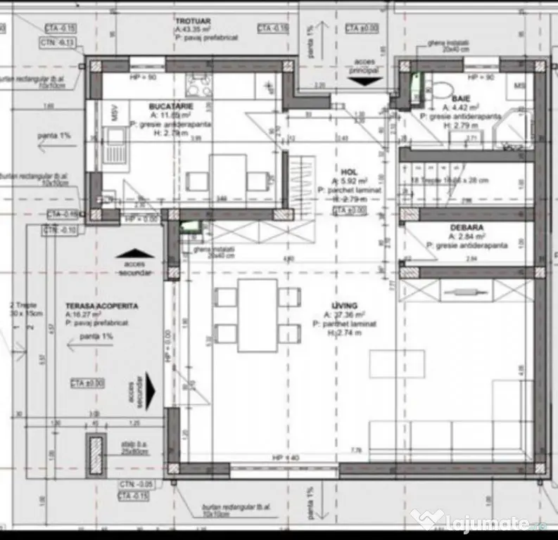 Casa individuala in constructie, 4camere 3 bai, 420mp teren, - Luna De Sus (Cluj)