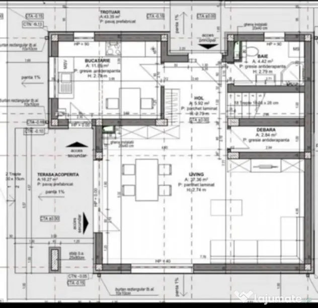 Casa individuala in constructie, 4camere 3 bai, 420mp teren, - Luna De Sus (Cluj)