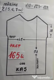Costum Ardei kapia rosu pentru copii 3-4-5-6-7 ani ,165 RON 