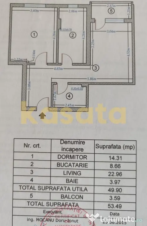 2 CAMERE DECOMANDAT|54 MP|BLOC 2015|10 MIN METROU 1 DECEM... - Bucuresti (Bucuresti-Ilfov)