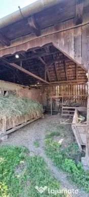 Casa cu doua corpuri,curte si gradina