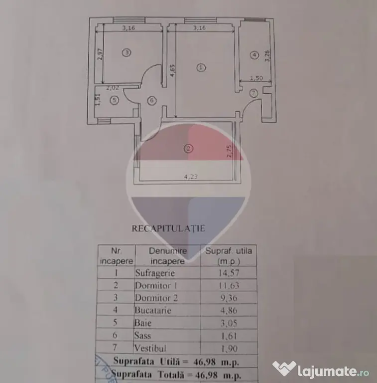 Apartament 3 camere de vanzare Rahova-Alexandriei - Bucuresti (Bucuresti-Ilfov)