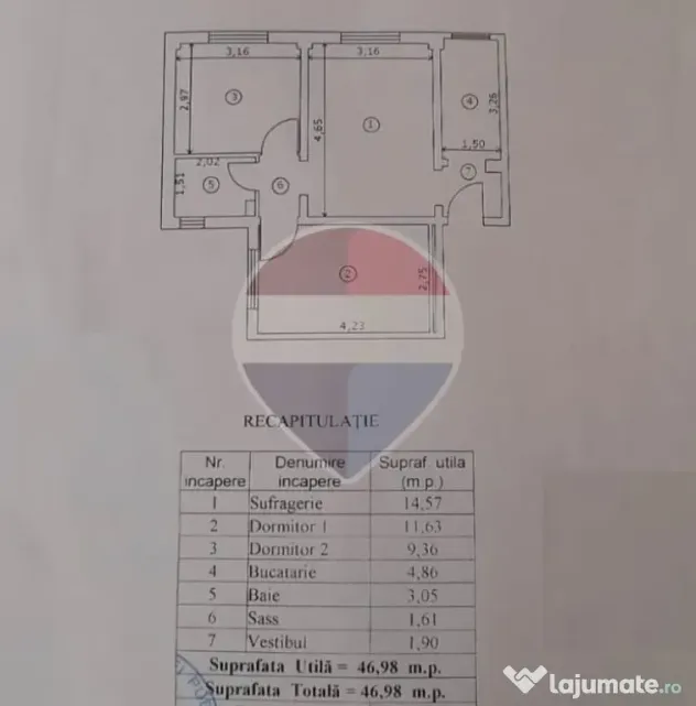 Apartament 3 camere de vanzare Rahova-Alexandriei - Bucuresti (Bucuresti-Ilfov)