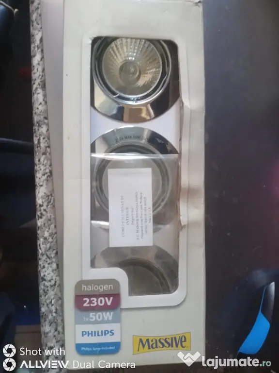Set 3 Spoturi / Downlights Philips Massive (Halogen 230V GU10)