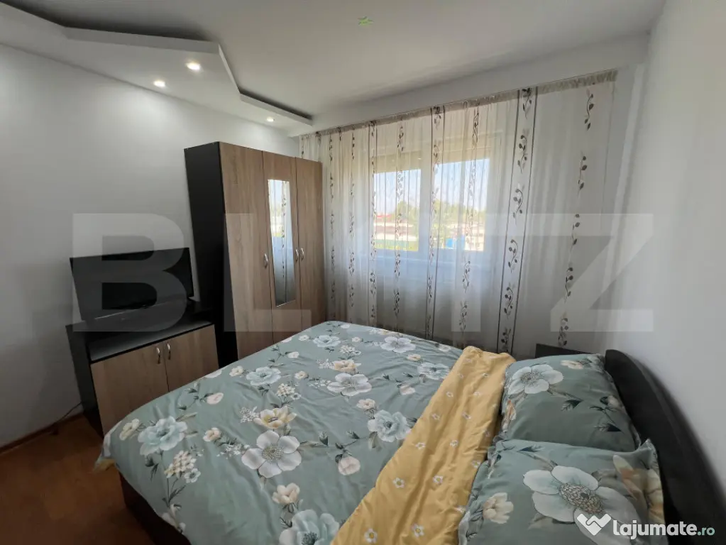Apartament de inchiriat, 3 camere, 55 mp, centrala proprie - Craiova (Dolj)