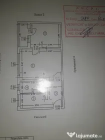 Apartament de vanzare cu 2 camere central